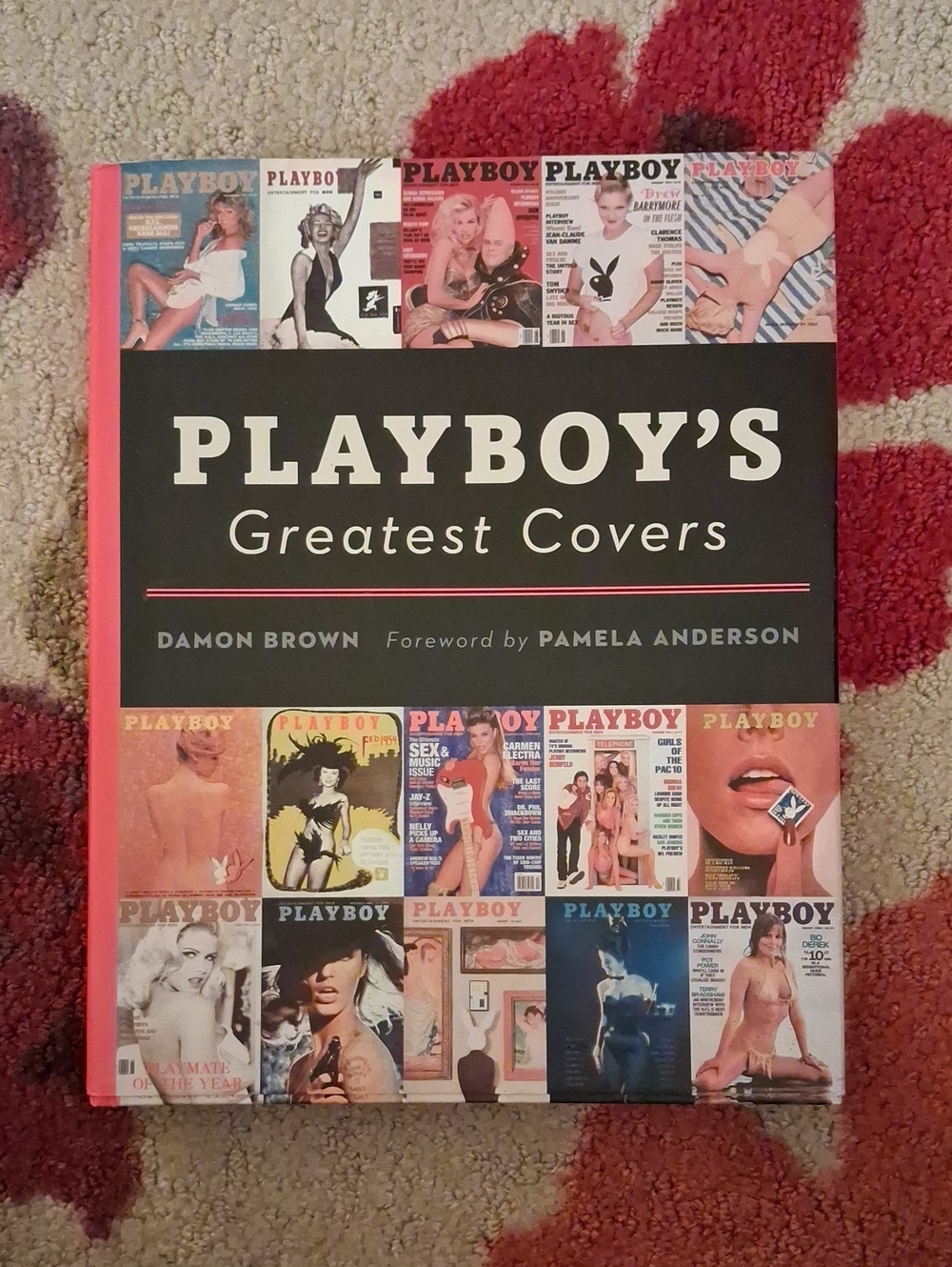 PLAYBOY Black and Red 'Playboy's Greatest Covers' Coffee Table Book